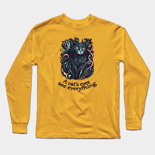 cats see Long Sleeve T-Shirt by ElArrogante